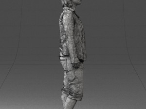woman in pose 0266 3d print ready Modèles 3D en vedette