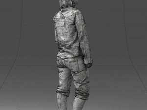 woman in pose 0266 3d print ready Modèles 3D en vedette