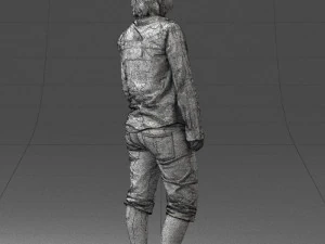 woman in pose 0266 3d print ready 3D Print Model