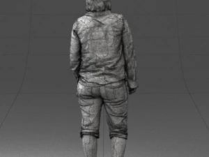 woman in pose 0266 3d print ready 3D Print Model