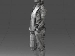 woman in pose 0266 3d print ready Modèles 3D en vedette