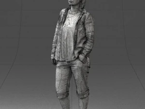 woman in pose 0266 3d print ready 3D Print Model