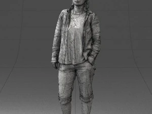 woman in pose 0266 3d print ready 3D Print Model