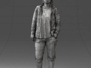 woman in pose 0266 3d print ready 3D Print Model