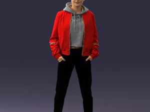 donna in giacca 0273 Modello 3D