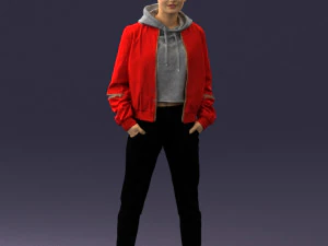 woman in jacket 0273 3d print ready 3D Print Model
