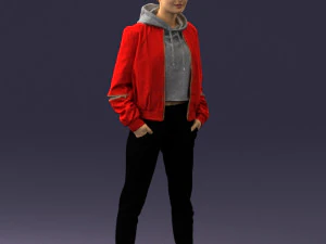 woman in jacket 0273 3d print ready 3D Print Model