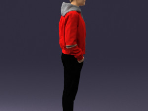 woman in jacket 0273 3d print ready Model do druku 3D