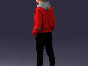 woman in jacket 0273 3d print ready Model do druku 3D