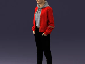 woman in jacket 0273 3d print ready 3D Print Model
