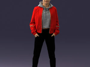 woman in jacket 0273 3d print ready 3D Print Model