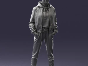 woman in jacket 0273 3d print ready 3D Print Model