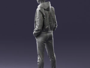 woman in jacket 0273 3d print ready 3D Print Model