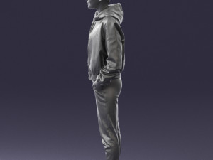 woman in jacket 0273 3d print ready Model do druku 3D