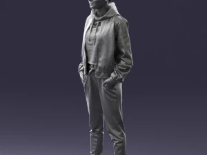 woman in jacket 0273 3d print ready 3D Print Model