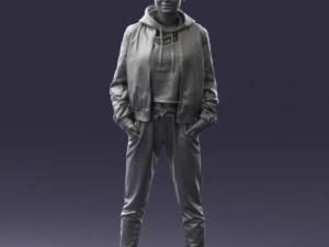 woman in jacket 0273 3d print ready 3D Print Model