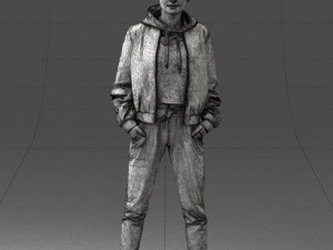 woman in jacket 0273 3d print ready Model do druku 3D