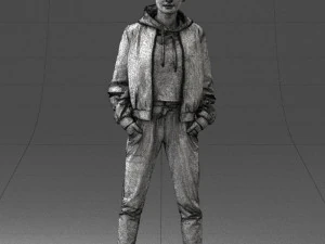 woman in jacket 0273 3d print ready 3D Print Model