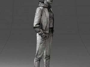 woman in jacket 0273 3d print ready 3D Print Model