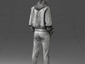 woman in jacket 0273 3d print ready 3D Print Model