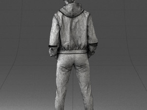 woman in jacket 0273 3d print ready Model do druku 3D