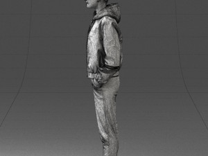 woman in jacket 0273 3d print ready Model do druku 3D