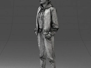 woman in jacket 0273 3d print ready 3D Print Model
