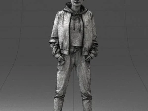 woman in jacket 0273 3d print ready 3D Print Model