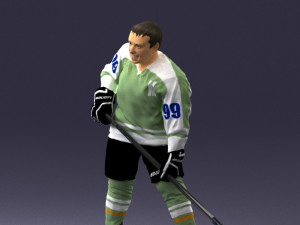 hockey player 0285 3 d print ready 3D 打印模型