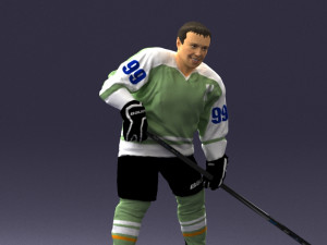hockey player 0285 3 d print ready 3D 打印模型