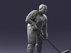 hockey player 0285 3 d print ready 3D 打印模型