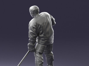 hockey player 0285 3 d print ready 3D 打印模型