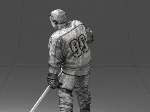 hockey player 0285 3 d print ready 3D 打印模型