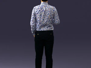 man with coffee 0290 3D Model