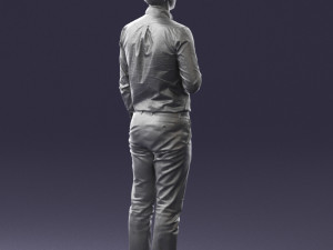 man with coffee 0290 Modèle 3D