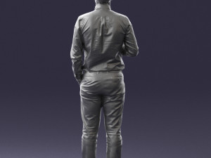 man with coffee 0290 Modèle 3D