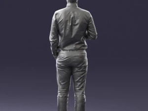 man with coffee 0290 3D Model