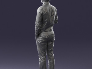man with coffee 0290 Modèle 3D