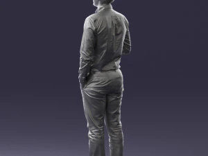 man with coffee 0290 3D Model