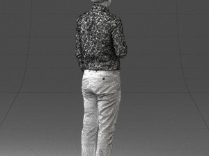 man with coffee 0290 Modèle 3D