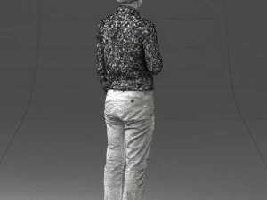 man with coffee 0290 3D Model