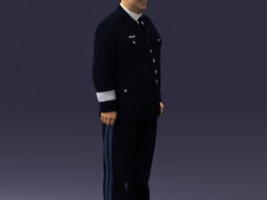 pilot man 0294 3d print ready Model Cetak 3D