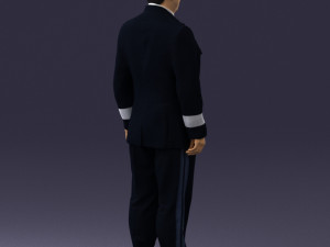pilot man 0294 3d print ready Model Cetak 3D