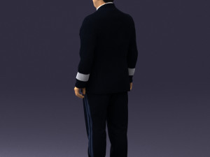pilot man 0294 3d print ready Model Cetak 3D