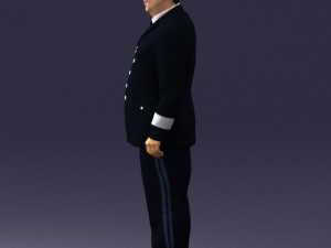 pilot man 0294 3d print ready Model Cetak 3D