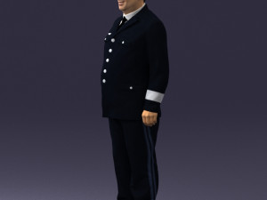 pilot man 0294 3d print ready Model Cetak 3D