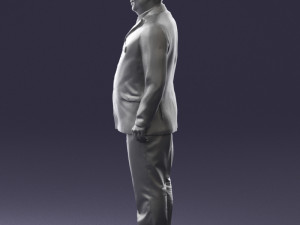 pilot man 0294 3d print ready Model Cetak 3D