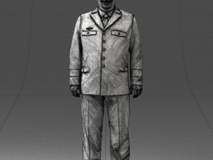 pilot man 0294 3d print ready Model Cetak 3D