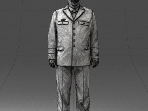 pilot man 0294 3d print ready Model Cetak 3D