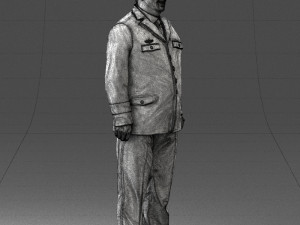 pilot man 0294 3d print ready Model Cetak 3D